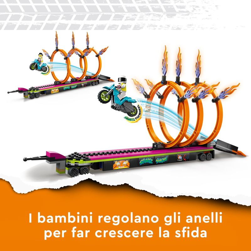 LEGO-60357-City-Stuntz---Stunt-Truck-con-Moto-e-Anelli-di-Fuoco