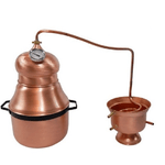 Distillatore Alambicco in Rame 15 litri modello a Serpentina e con Manici