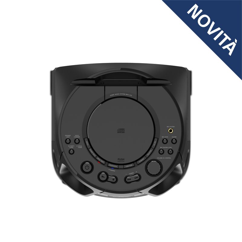 Sony-MHC-V13-Altoparlante-Bluetooth-All-in-One-con-Jet-Bass-Booster-Effetti-Luminosi-Lettore-Cd-Usb-Nero