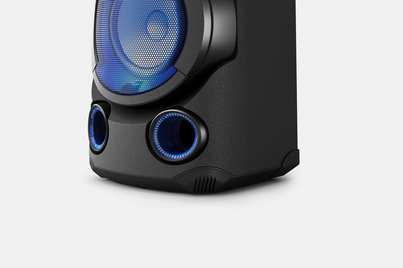 Sony-MHC-V13-Altoparlante-Bluetooth-All-in-One-con-Jet-Bass-Booster-Effetti-Luminosi-Lettore-Cd-Usb-Nero