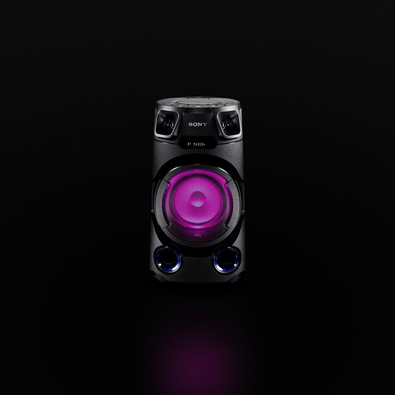 Sony-MHC-V13-Altoparlante-Bluetooth-All-in-One-con-Jet-Bass-Booster-Effetti-Luminosi-Lettore-Cd-Usb-Nero
