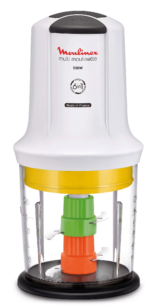 Moulinex AT723110 Multi Moulinette Tritatutto 6 in 1 2 Velocita' 500W Bianco