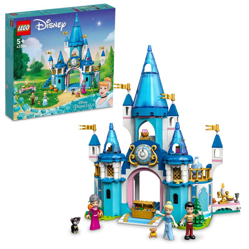 LEGO-Principessa-Disney-43206-Il-Castello-di-Cenerentola-e-del-Principe-Azzurro-Idea-Regalo-Giocattolo-per-Bambini-5--Anni
