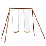 Altalena per bambini 2 posti in Acciaio cm 153x217x195 - MASHA