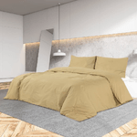 vidaXL Set Copripiumino Tortora 140x200 cm in Microfibra Leggera