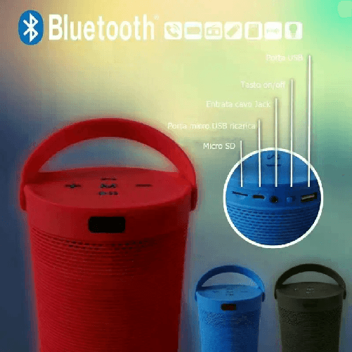 Cassa speaker bluetooth MU-106 altoparlante AUX Radio FM USB portatile musica