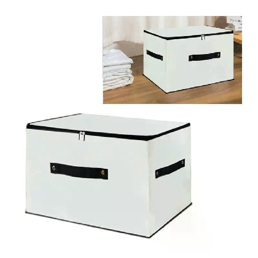 Scatola abiti salvaspazio armadio organizzatore contenitore vestiti 51x40x24cm