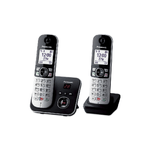 Panasonic KX-TG6862JTB telefono Telefono DECT Identificatore di chiamata Nero, Argento
