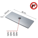 Gedy Porta Sap.X Salisc.G-Accessories Cromato Abs 3,2x10,3x13 Cm