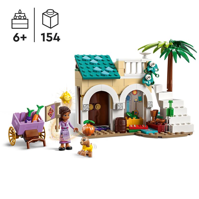 LEGO-Disney-Wish-Asha-nella-Citta--di-Rosas-Set-dal-Film-Wish-con-Mini-Bambolina