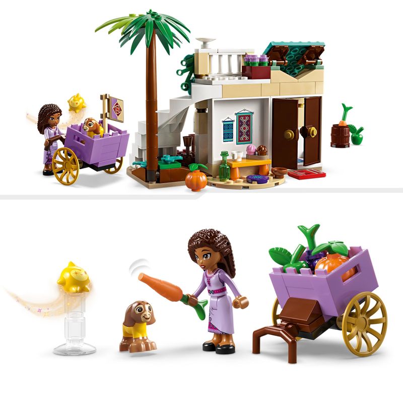 LEGO-Disney-Wish-Asha-nella-Citta--di-Rosas-Set-dal-Film-Wish-con-Mini-Bambolina