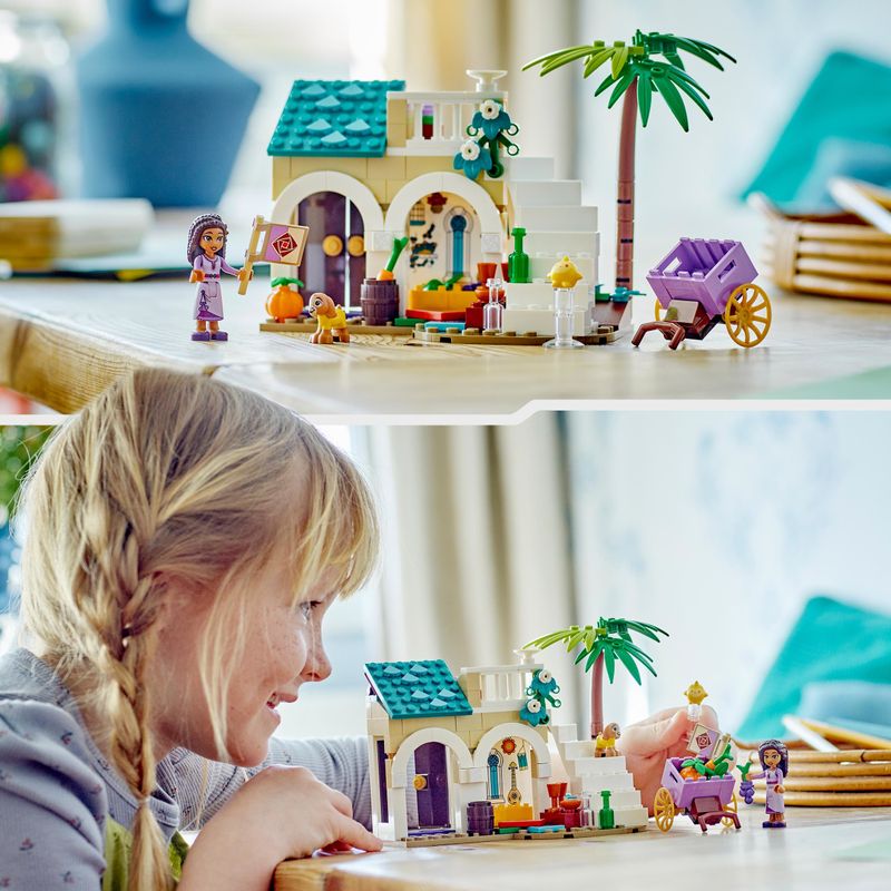LEGO-Disney-Wish-Asha-nella-Citta--di-Rosas-Set-dal-Film-Wish-con-Mini-Bambolina