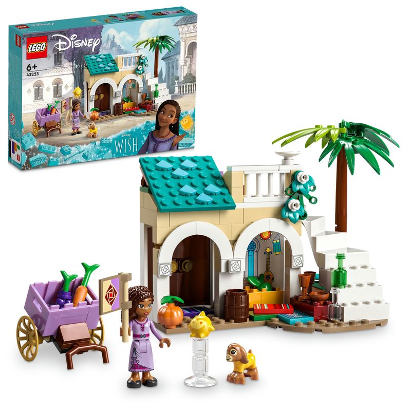 LEGO-Disney-Wish-Asha-nella-Citta--di-Rosas-Set-dal-Film-Wish-con-Mini-Bambolina