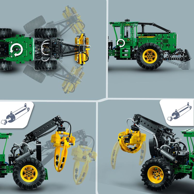 LEGO-Technic-42157-Trattore-John-Deere-948L-II-Modellino-da-Costruire-di-Veicolo-Giocattolo-con-Funzioni-Pneumatiche-e-4WD