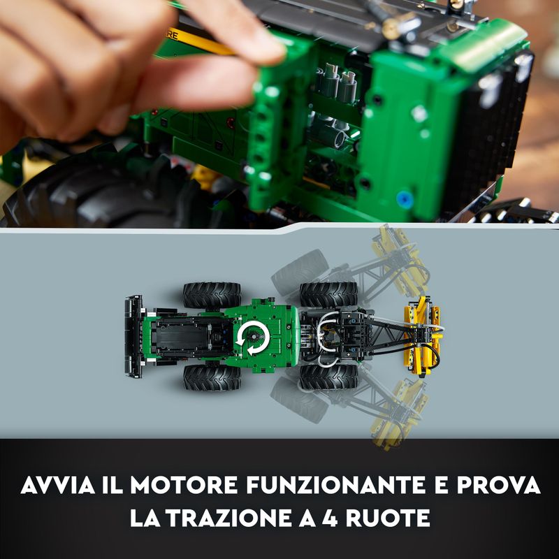 LEGO-Technic-42157-Trattore-John-Deere-948L-II-Modellino-da-Costruire-di-Veicolo-Giocattolo-con-Funzioni-Pneumatiche-e-4WD