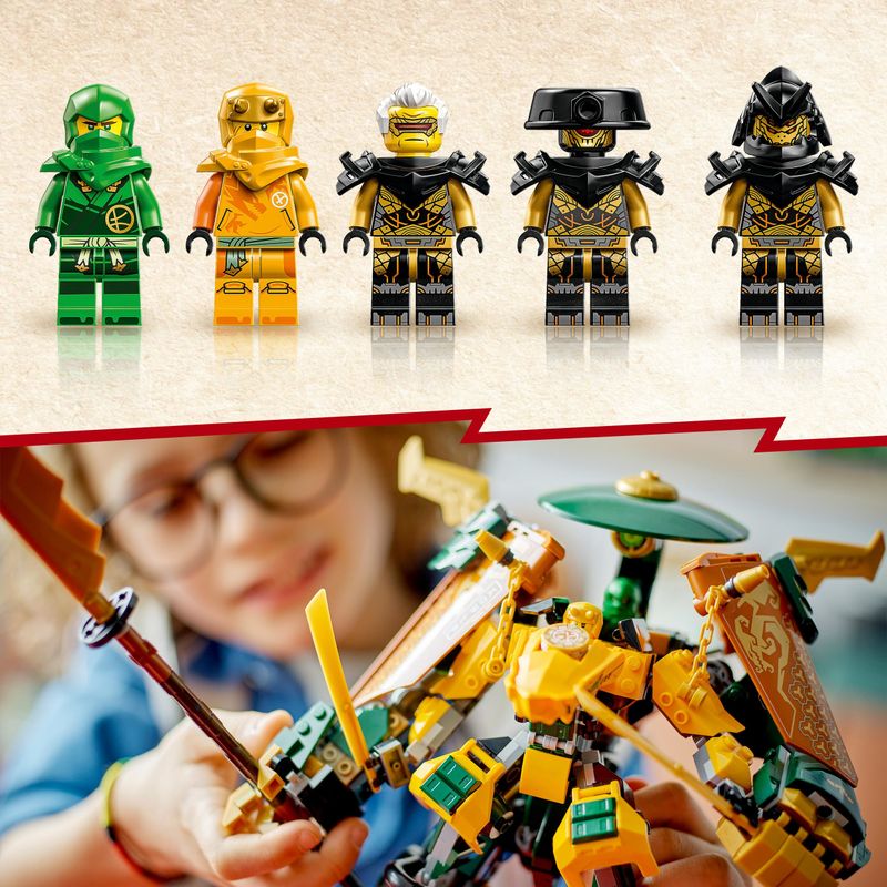 LEGO-NINJAGO-71794-Team-Mech-Ninja-di-Lloyd-e-Arin-Set-con-2-Action-Figure-Combinabili-e-5-Minifigure-Giochi-per-Bambini-9-