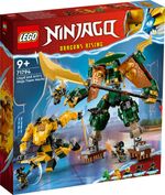 LEGO-NINJAGO-71794-Team-Mech-Ninja-di-Lloyd-e-Arin-Set-con-2-Action-Figure-Combinabili-e-5-Minifigure-Giochi-per-Bambini-9-