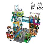 LEGO-City-60380-Downtown-Modular-Building-Set-con-Negozio-Barbiere-Studio-Blogging-Hotel-Discoteca-e-14-Minifigure