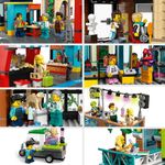 LEGO-City-60380-Downtown-Modular-Building-Set-con-Negozio-Barbiere-Studio-Blogging-Hotel-Discoteca-e-14-Minifigure