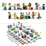 LEGO-City-60380-Downtown-Modular-Building-Set-con-Negozio-Barbiere-Studio-Blogging-Hotel-Discoteca-e-14-Minifigure