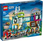 LEGO-City-60380-Downtown-Modular-Building-Set-con-Negozio-Barbiere-Studio-Blogging-Hotel-Discoteca-e-14-Minifigure