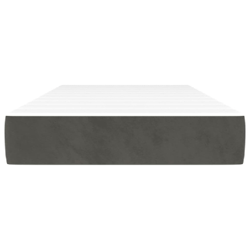 Materasso-a-Molle-Grigio-Scuro-90x200x20-cm-in-Velluto