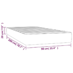 Materasso-a-Molle-Grigio-Scuro-90x200x20-cm-in-Velluto