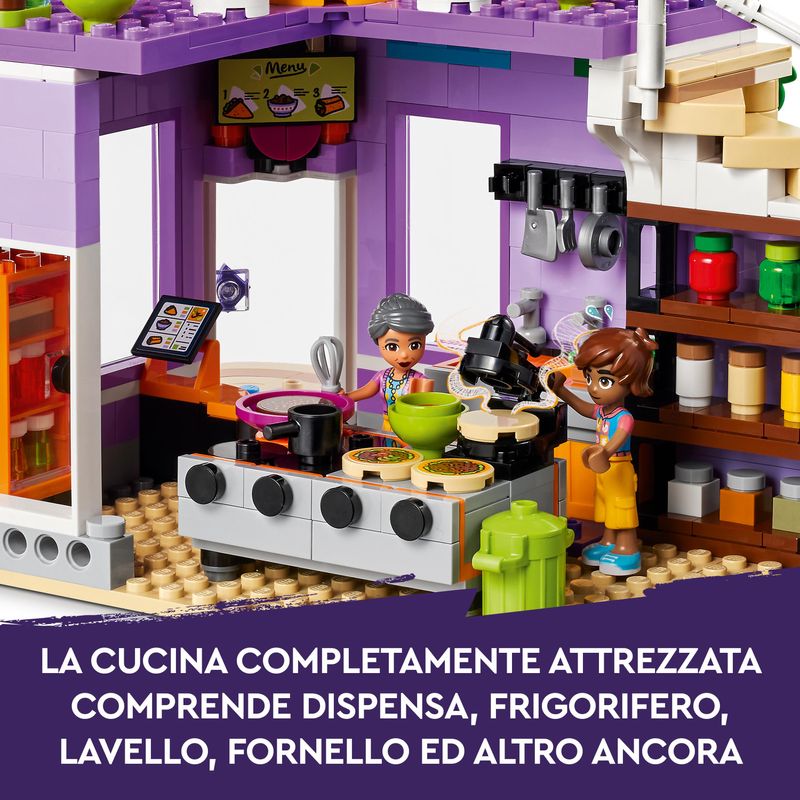 LEGO-Friends-41747-Cucina-Comunitaria-di-Heartlake-City-con-Accessori-Giocattolo-Compatibile-con-Centro-Comunitario--41748-