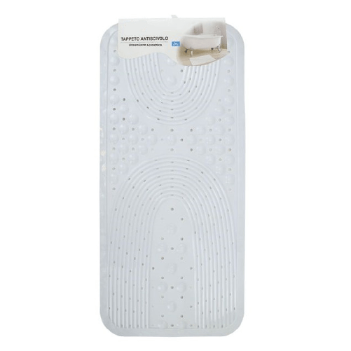 Cleafe-tappeto Antiscivolo Per Vasca Da Bagno Doccia Bianco 42x90 Cm Rettangolare 87553 -