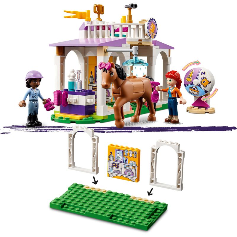 LEGO-Friends-41746-Addestramento-Equestre-Scuderia-Cavalli-Giocattolo-e-Mini-Bamboline-Cura-degli-Animali-Regalo-per-Bambini