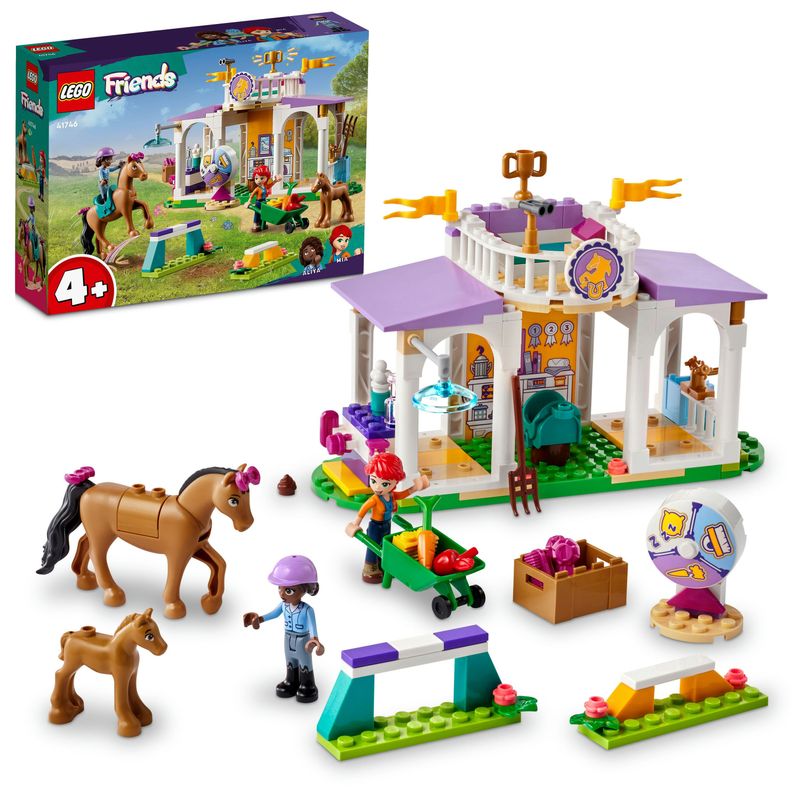LEGO-Friends-41746-Addestramento-Equestre-Scuderia-Cavalli-Giocattolo-e-Mini-Bamboline-Cura-degli-Animali-Regalo-per-Bambini