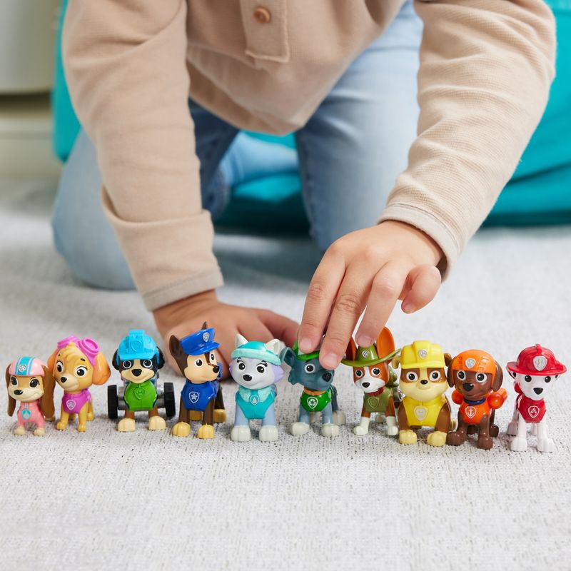 PAW-Patrol--Confezione-Regalo-Anniversario-10-Anni-Personaggi-da-collezione-10-cuccioli-inclusi-Giochi-per-bambini-dai-3-anni-in-su