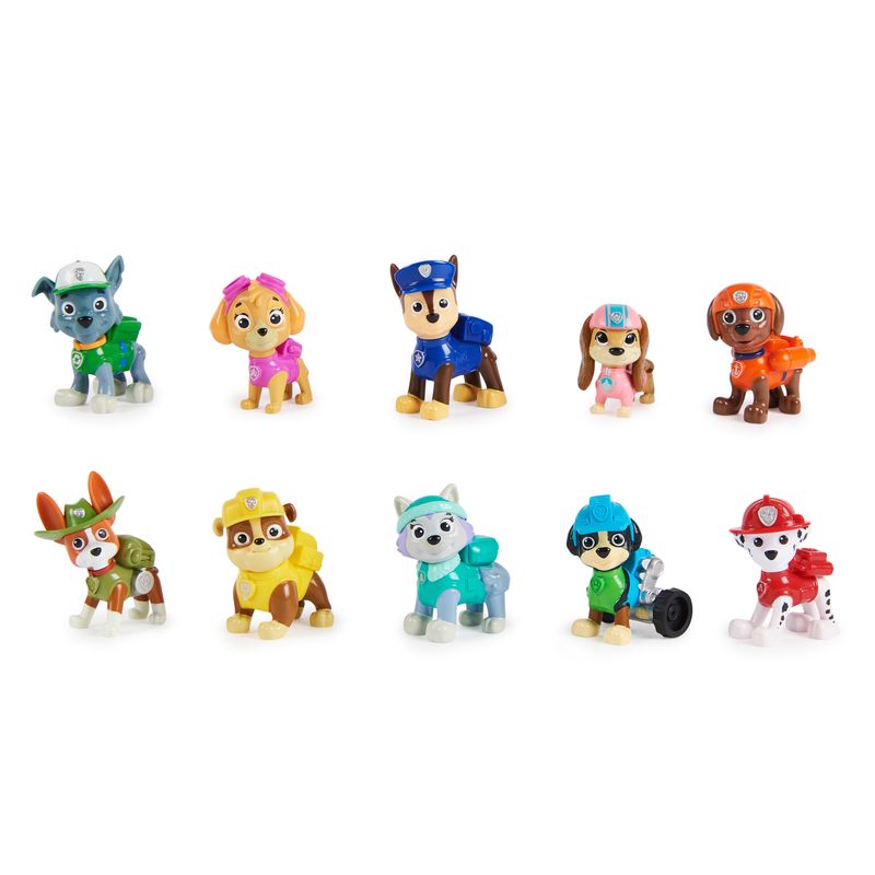 PAW-Patrol--Confezione-Regalo-Anniversario-10-Anni-Personaggi-da-collezione-10-cuccioli-inclusi-Giochi-per-bambini-dai-3-anni-in-su