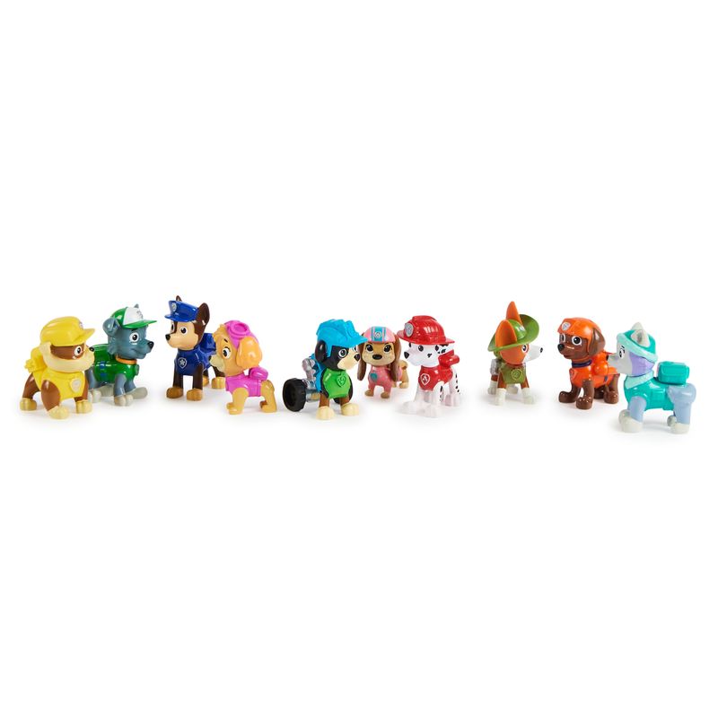 PAW-Patrol--Confezione-Regalo-Anniversario-10-Anni-Personaggi-da-collezione-10-cuccioli-inclusi-Giochi-per-bambini-dai-3-anni-in-su