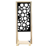 CIRCLE - Separè - Paravento modulabile - 70x190cm - in Legno e PVC Bianco