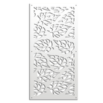 BUTTERLEAF - Pannello in PVC traforato - Parasole bianco / 48x48 cm