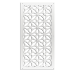 SAMURA - Pannello in PVC traforato - Parasole bianco / 73x73 cm