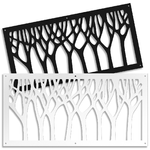 BOSCO - Pannello in PVC traforato - Parasole bianco / 48x48 cm