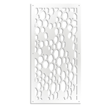 ALVEARE - Pannello in PVC traforato - Parasole bianco / 47x94 cm