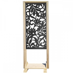 FIORI - Separè - Paravento modulabile - 70x190cm - in Legno e PVC Nero