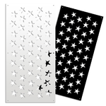 STARFISH - Pannello in PVC traforato - Parasole nero / 73x148 cm