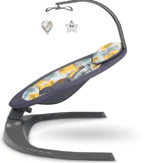 Sdraietta Kinderkraft CALMEE Per Neonati - Dondolo Con Giocattoli, Seduta Ergonomica E Facile Da Pulire, Grigio - Foto 12