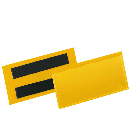 DURABLE 50 buste identificazione magnetiche 100x38mm art.1741 Giallo DURABLE