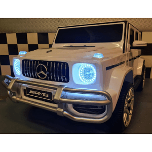 Macchinina per 2 Bambini Auto a Batteria Mercedes G63 AMG 24V Bianca