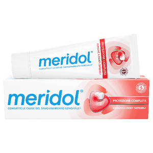 Meridol® Dentifricio Protezione Completa Gengive e Denti Sensibili 75ml| Combatte le cause di sanguinamento e