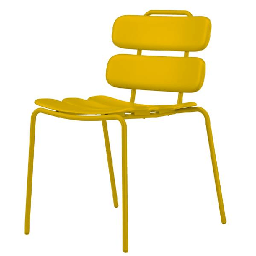 Unisit Seduta collettivitA\' Lemon s/braccioli giallo Unisit
