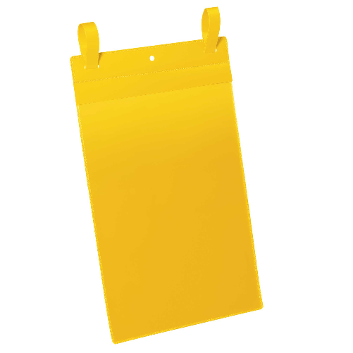 DURABLE 50 buste identificazione con fascette 210x297mm(A4-VERT.)art1750 Giallo DURABLE