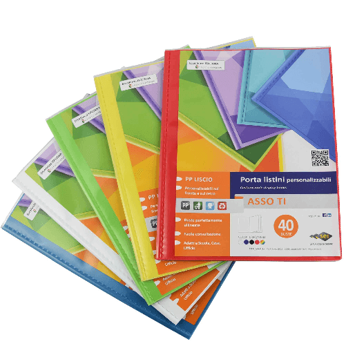 SEI ROTA Portalistini personalizzabili Asso Ti 22x30cm 40 buste col.ass. Sei rota