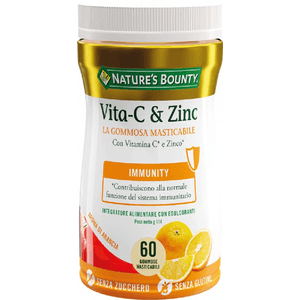 vita-c & zinc la gommosa masticabile - descrizione integratore alimentare contenente vitamina c e