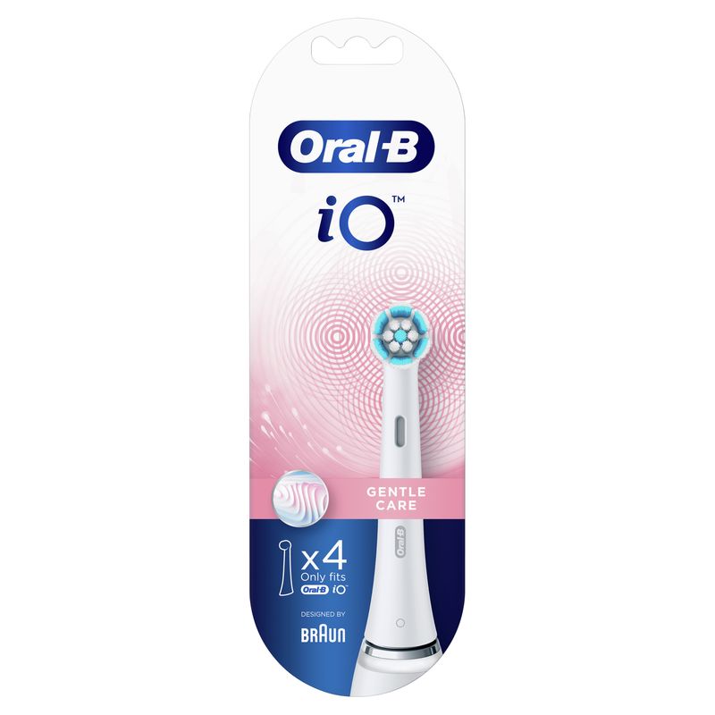 Oral-B-Io-Testine-Spazzolino-Elettrico-Confezione-Da-4-Pezzi-Gentle-Care-Ideale-Per-Denti-E-Gengive-Sensibili-Bianco-‎7.4-x-2.28-x-23.4-cm-32-grammi